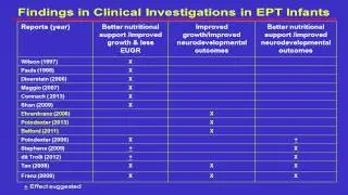 EARLY NUTRITION, GROWTH AND LATER OUTCOME   R  Ehrenkranz   20 10 2013