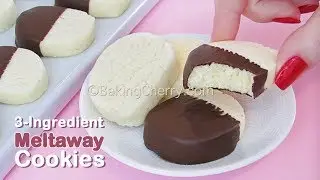 3-INGREDIENT CONDENSED MILK MELTAWAY COOKIES (Egg-Free, Gluten-Free) | Easy Recipe | Baking Cherry