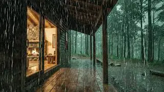 Barulho de Chuva Contínua e Trovoadas⚡Chuva para Dormir, Relaxar, Estudar - Tempestade Pesada