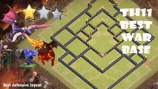 Best TH11 War/Trophy Base (2017) || Anti 2 Star Layout Quick Build || With Defense Replies