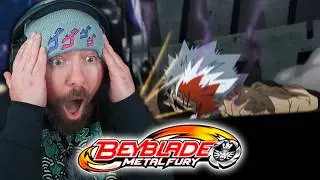 NOT RYUGA!!!! FIRST TIME WATCHING - Beyblade Metal Fury Episode 34-35 REACTION