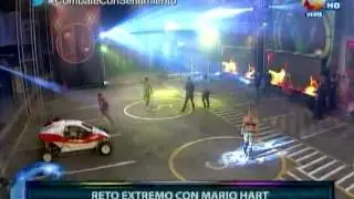 COMBATE: Mario Hart realiza un reto extremo de Car Cross