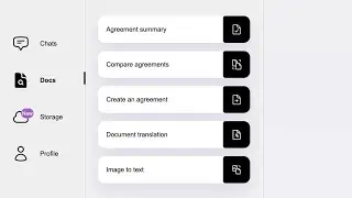 AI Lawyer. Working with documents and storage.