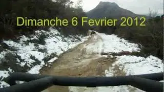 Buggy PGO-500  HSUN-RS8 sur une piste enneig&eacute;e de Roquebrune 83