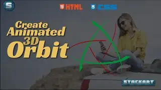 How to Create an Animated 3D Orbit on a Gradient Background | HTML CSS