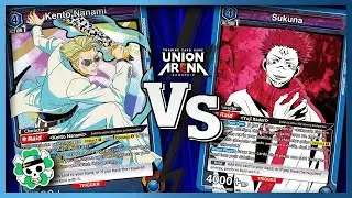 Геймплей Union Arena: Синяя Нанами против Синей Сукуны | Битва в Jujutsu Kaisen TCG