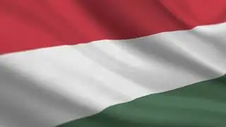 Hungary Flag 5 Minutes Loop - FREE 4k Stock Footage - Realistic Hungary Flag Wave Animation