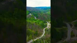 Drone flight over rural road, Zarand Mountains, Romania. #travel #romania #arad#dronevideo