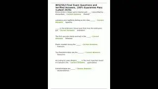WIS2552 Final Exam Questions and Verified Answers 100 Guarantee Pass Latest 2025