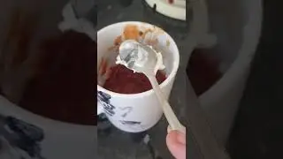 Making a mug pizza (my own recipe, no egg no dough!)