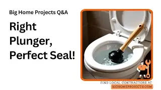 Flanged Toilet Plunger Fit Guide &mdash; Flange Seal Technique