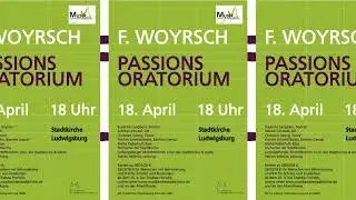 Probe f&uuml;r das Passionsoratorium von F.Woyrsch in der Ludwigsburger Stadtkirche