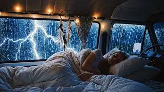 Thunderstorm Sleep Sounds ⚡🌧️ Gentle Rain Ambience for Relaxation, Focus & Deep Sleep