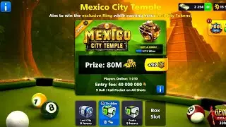 Mexico City Temple🔥80 Million Coins Table 😱.#8ballpool #miniclip #8ballpoollive #8bp  #moonlight