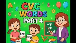 CVC Words with Short vowel 'O' sound.  Part 4 | Learn to Read with Fun Phonics for Kids 🌈📚