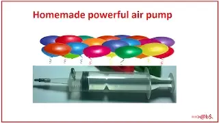 How to make powerful air pump at home - homemade hand pump