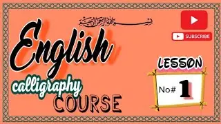 Best english calligraphy course.how to write english calligraphy