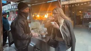 Russian Girl Ne Banaya India Ka Golgappa Vlog | Public Reaction 😲#Golgappa #RussianGirl