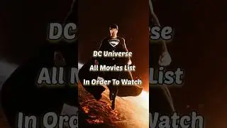 DC Universe All Movies List🔥| in Order to Watch | #shorts #short #dc