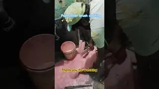 paint roller brush cleaning for sarimusafar 👍