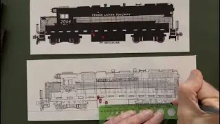 Great Lettering Tips: Finger Lakes Railway GP38-2 2004 Locomotive Drawing Andy Fletcher Ep 31 Part 6