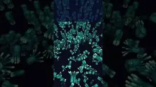 10,000 Minecraft Glowing Squids in Dark...