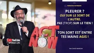Pleurer ? Oui sur le sort de l’autre. Pas (trop) sur le tien ! Ton sort est entre tes mains agis !