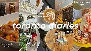 toronto vlog 🎡 | homemade chilli, quiet coffee shops, markham fair, quality time with friends