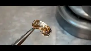 Precision Ring Resizing &mdash; Vintage 18K Gold Ring with Natural Diamond | Marchioness Jewelry Boutique