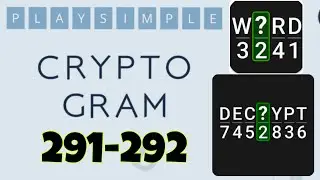 PlaySimple CRYPTOGRAM level 291 292