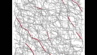 Shear-thickening suspension: contact network at low viscosity
