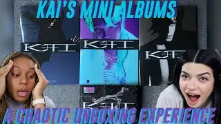 A chaotic unboxing of Kai 카이 1st Mini Album KAI K开I (X, Y, Z & Flip Book Ver.)