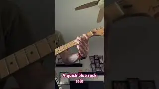 A quick blues rock solo - by Jason Chasse