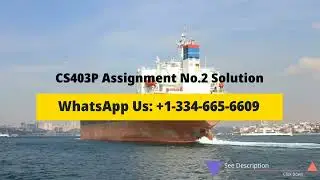 CS403P Assignment No. 2 Solution Fall 2022 - 2023