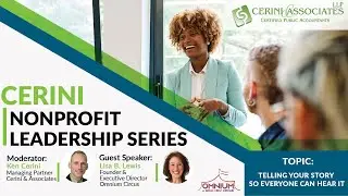 Nonprofit Leadership Series: Telling Your Story So Everyone Can Hear It
