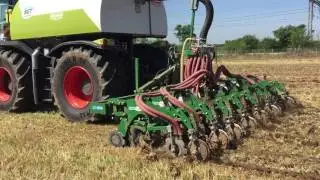 M.O.M Strip Hawk Easy, Strip tiller con Claas Xerion 3800 Sgt. interramento digestato. Pt/2
