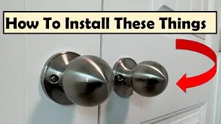 How to Install Closet Door Knobs - Fixed Knobs - Dummy Knobs