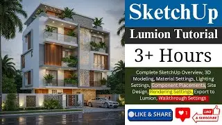 House Design in SketchUp to Lumion 🌟 | Realistic Rendering for Beginners