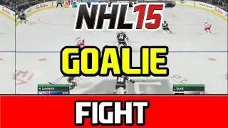NHL 15: Goalie Fight (NHL 15 Demo Gameplay)