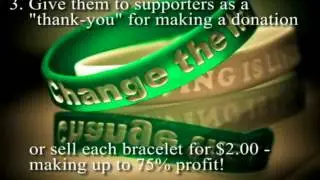 Custom Silicone Awareness Bracelet Fundraiser