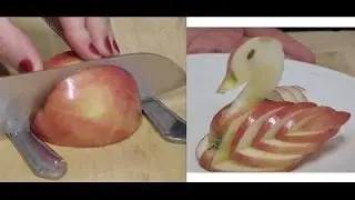 Vero Vi 💋 CISNE DE MANZANA - TALLADO DE FRUTA 💜