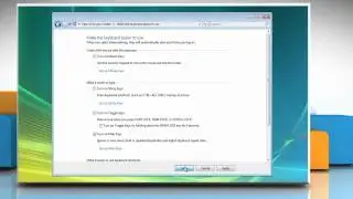 Windows&reg; Vista: Turn Filter Keys on and off