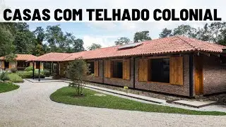 TOP FACHADAS DE CASAS SIMPLES COM TELHADO COLONIAL--top facades of simple homes with colonial roof