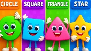 Shapes song for kids | learning colors for toddlers | learn shapes video | english rhymes for babies