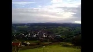 Incoming FOG in town Semič, Slovenia, Timelapse
