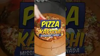 Karachi style Pizza in Canada 🇨🇦 | ‪​⁠@MurtazaRizvy #food #pizza #canada #shorts #trending  #ramadan