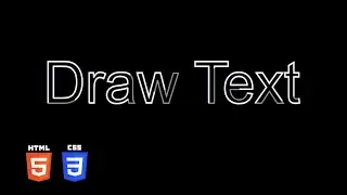 Drawing Text Animation | HTML & CSS Tutorial