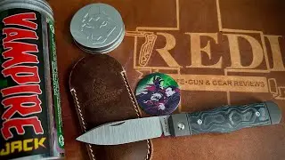 Jack Wolf Knives Vampire Jack Review - The Slipjoint Stiletto drawing blood!