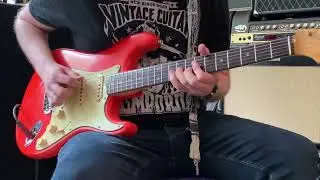 1962 Fender Strat red refin