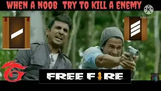 noob and pro story killing enemy| funny video 🤣🤣| free fire